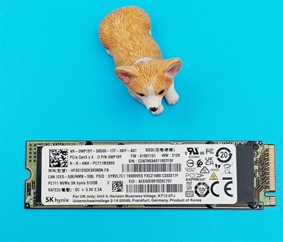 Dell 512GB NVMe PCIe M.2 2280 Solid State Drive SSD WP18Y 0WP18Y