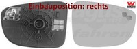 Van Wezel 2766838 Spiegelglas FüR AußEnspiegel Rechts FüR Mazda