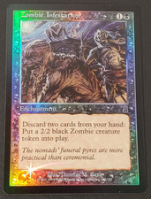 Foil Zombie Infestation  *Odyssey* Light Play - MTG Magic the Gathering