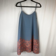 Everleigh women mini dress Polka Dot and Paisley Slip Dress size: S