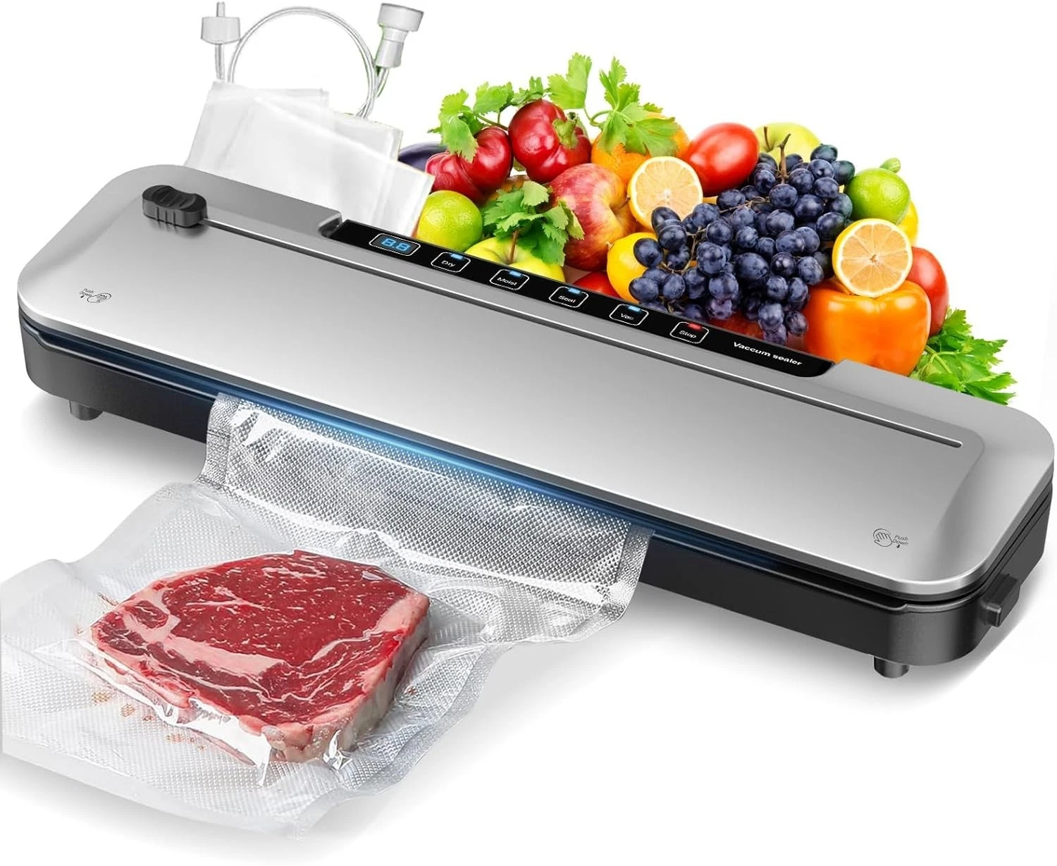 Vacuum Sealer for Food, 75 Kpa Precision Suction Power 6-in-1 Food Vacuum Sealer
Opens in a new wind