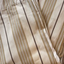 Pottery Barn French Stripe Drapes Neutral Gol...