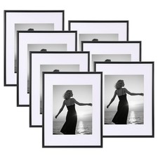 ZBEIVAN 11x14 Picture Frames Set of 7, Display Pictures 8x10 with Mat or 11x14