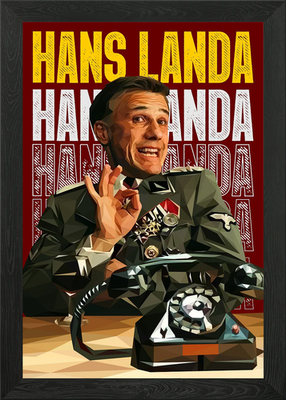 #ad #ad hans landa Framed Wall Art Poster Canvas Print Picture GBP 24.95