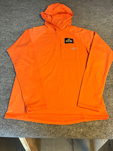 Dickies Temp-iQ Men's Orange Pullover Hoodie UPF 40 UV Pockets Size S