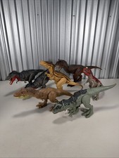 7 Jurassic World Dinosaur Lot Gigantosaurus, Tarbosaurus, Carnotaurus, T-Rex  