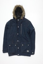 Cappotto parka blu uomo taglia UK 2XS OFFERTA E DOMANDA