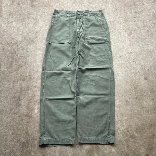 Vintage US Military OG-107 Vietnam Era Sateen Fatigue Baker Trouser Pants