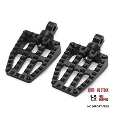 Wide Foot Pegs Footrest MX Mini Floorboards Chopper Bobber Style Small Black