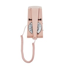 Pink Retro Rotary Wall Phone Landline Telephone - Vintage Decor