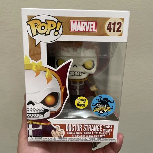 Funko Pop! Vinyl: Marvel -Doctor Strange As Ghost Rider #412 Glows In The Dark