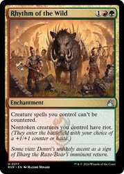 Rhythm of the Wild #217 Uncommon Ravnica Remastered Magic: The Gathering