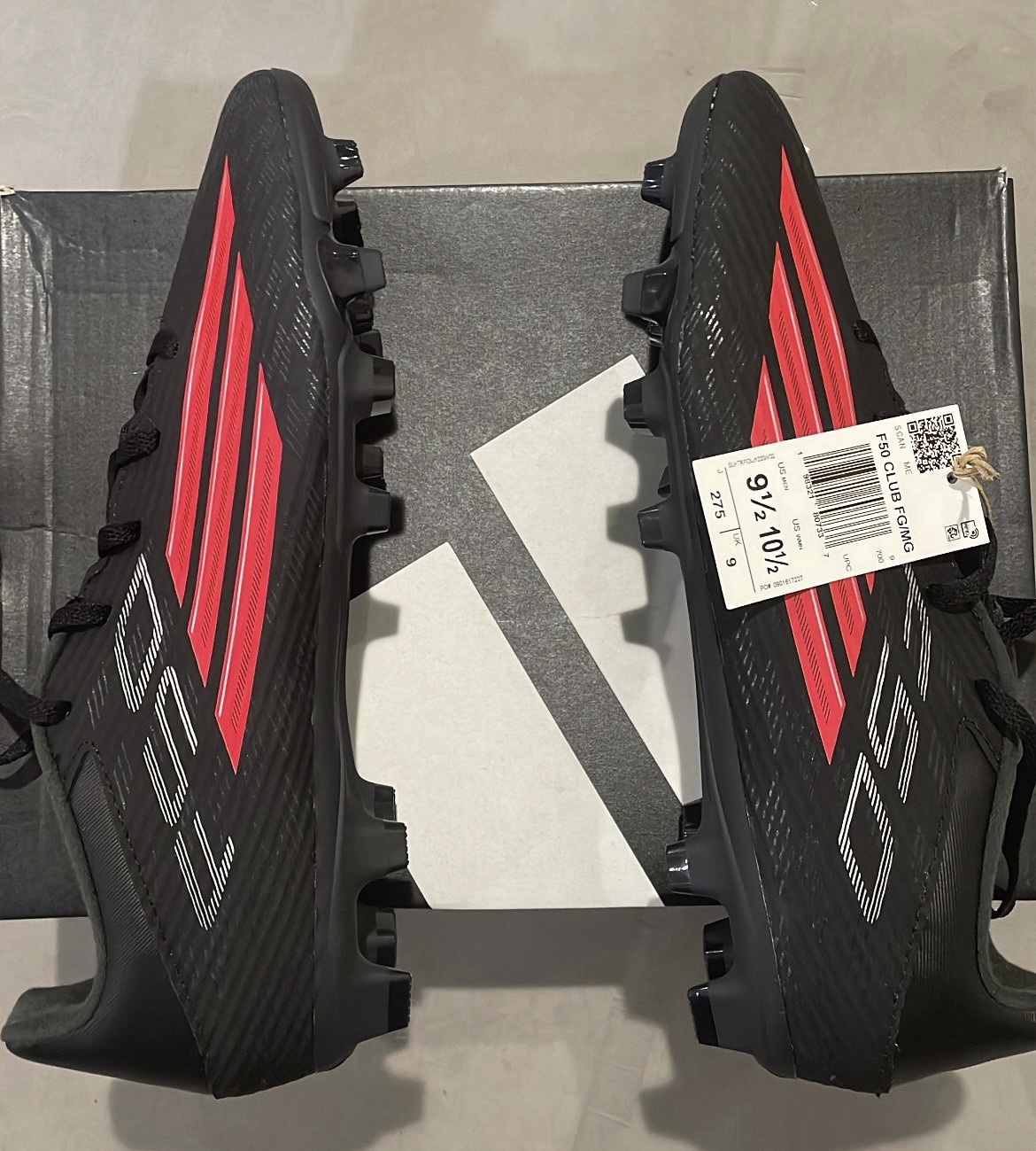 Adidas F50 Elite Messi FG Soccer Cleats Black Red New With Box Men's Size 9.5
