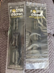 Foster Children (Brand) 5" Super Needle & Special 3.5" Sculpting Needle NIP
