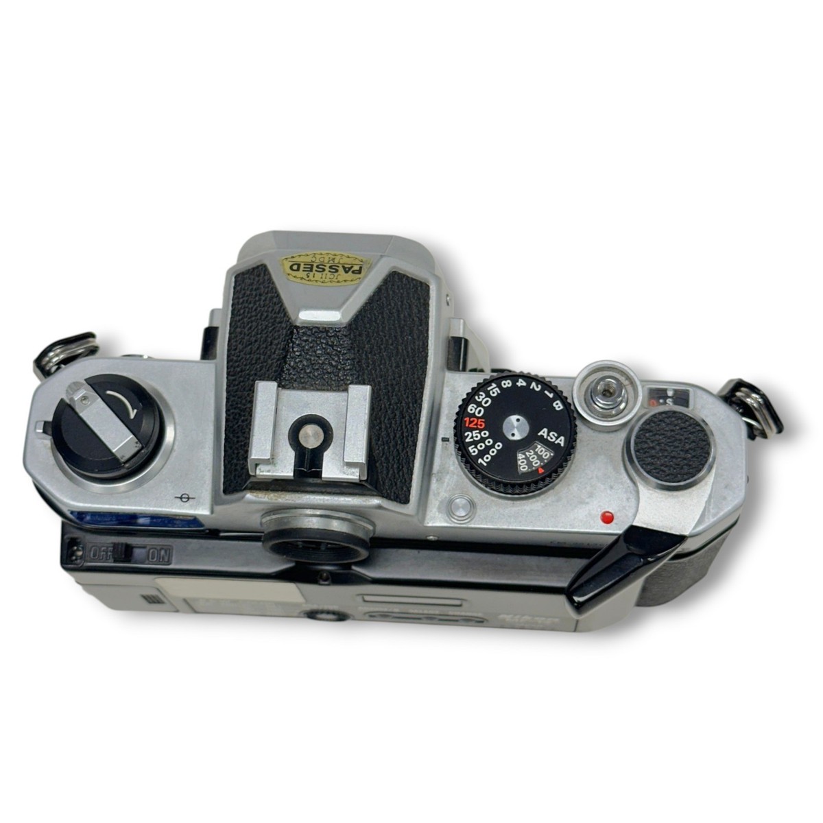 Nikon FM 35mm SLR Film Camera Body Silver MF-12 Data Back Japan