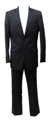 Georges Rech men's suit jacket pants size 50/black & like new (S 9161 R)