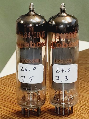 EL84/6BQ5 SOVTEK, lampes de puissance matched duet
