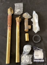 Kohler ClearFlo Brass Toe Tap Bath Drain  Brushed Chrome 7275-G J2