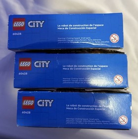 Lot of 3 &ndash; LEGO City Space Construction Mech 60428 &ndash; NIB