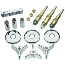Chrome/Metal 3-Handle Remodel Kit American Standard