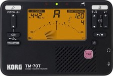 TM-70T Tuner and Metronome w/ Sound Out Mode, Transpose Mode, and Chromatic M...