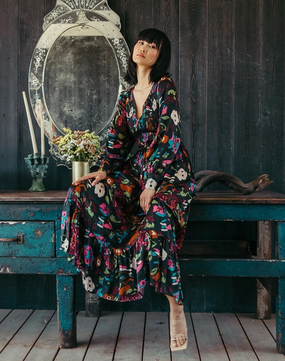 CLEOBELLA Juliette Floral Midi Dress size S image 5
