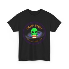 Camiseta Camp Vibes Alien, Camiseta Divertida Alien Lovers Summer Vibes