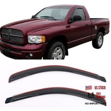 Fit 2002-2008 Dodge Ram 1500 3500 Standard Cab in Channel Window Visors