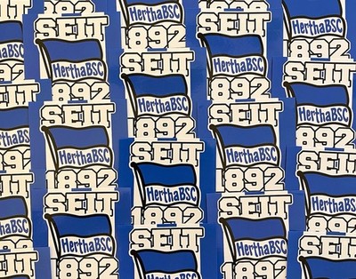 Hertha BSC Aufkleber/Sticker 20Stk. +Extras