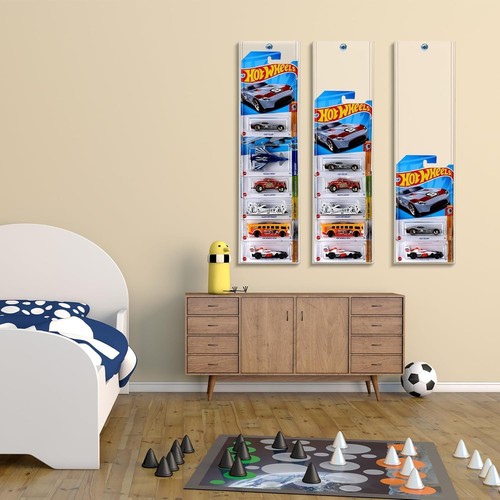 12 Pcs Model Car Display Case 4.4" Wx16.7 H, Diecast Blister Packed Toy Car O... - Picture 6 of 7