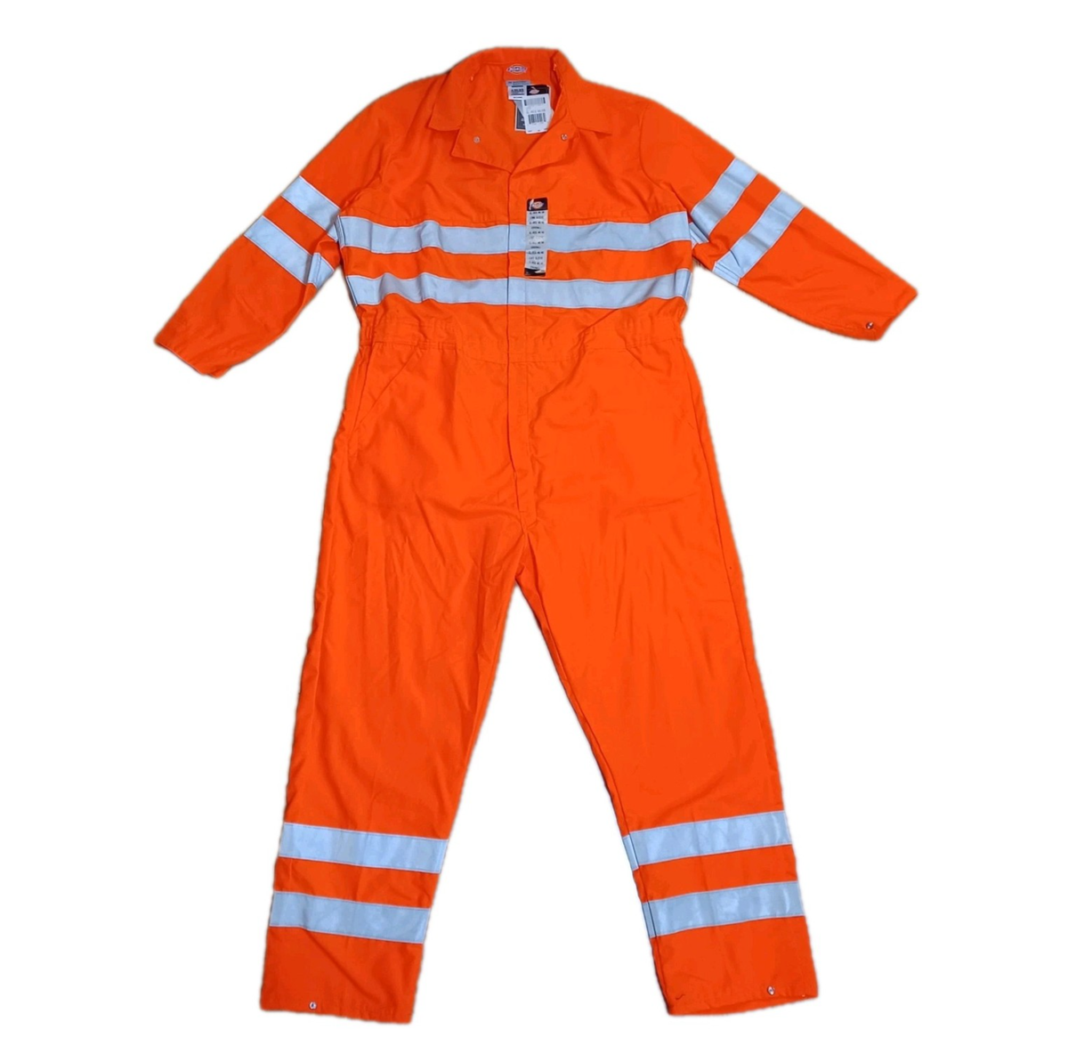 Dickies Hi-Vis Reflective Coveralls Mens XL 46-48 Orange Unlined