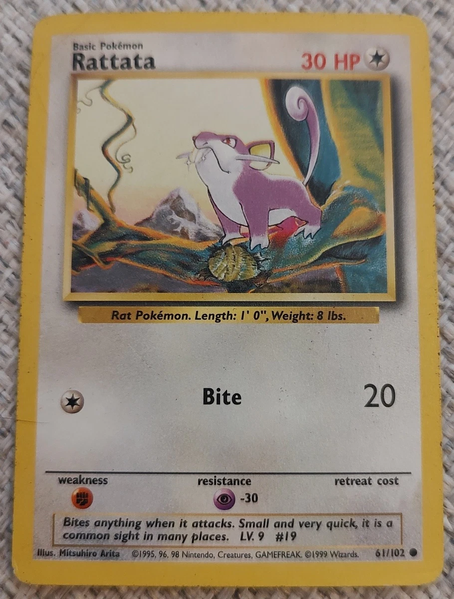 alolan rattata pokemon card Rattata Pokemon Card for sale