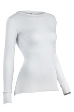 Indera Warmwear Traditional Thermal - Long Sleeve - White - Women Size M