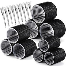 Teenitor 18pcs Hair Rollers Set, 9 1 Count Pack of 18 , Black