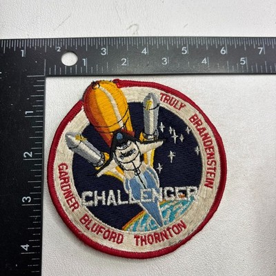 Kinda Rough NASA Space Shuttle CHALLENGER Mission STS-8 Astronaut Patch 64ay