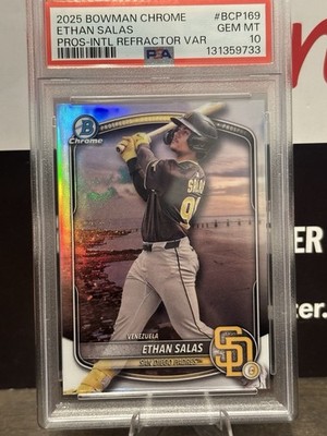 2025 Ethan Salas Bowman * International Refractor * PSA 10 SSP 100