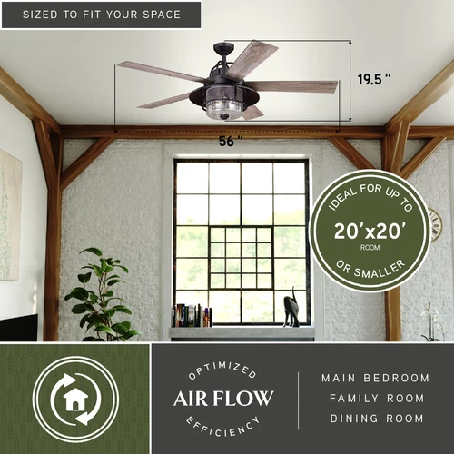 Vaxcel International F0044 Charleston 56" Ceiling Fan - Picture 3 of 11