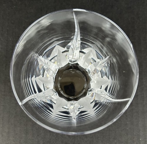 Mikasa Flame D'amore Crystal (4) Executive Double Old Fashioned Glasses 4 3/8" - Picture 9 of 11