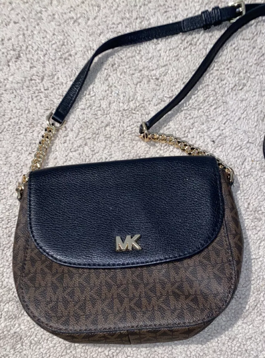 Michael kors half dome crossbody cheap black