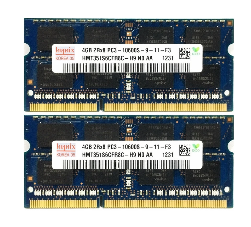 4GB DDR3 Hynix DDR3-1333MHz PC3 10600S SODIMM Laptop RAM Memory 204Pin - Image 3 of 4