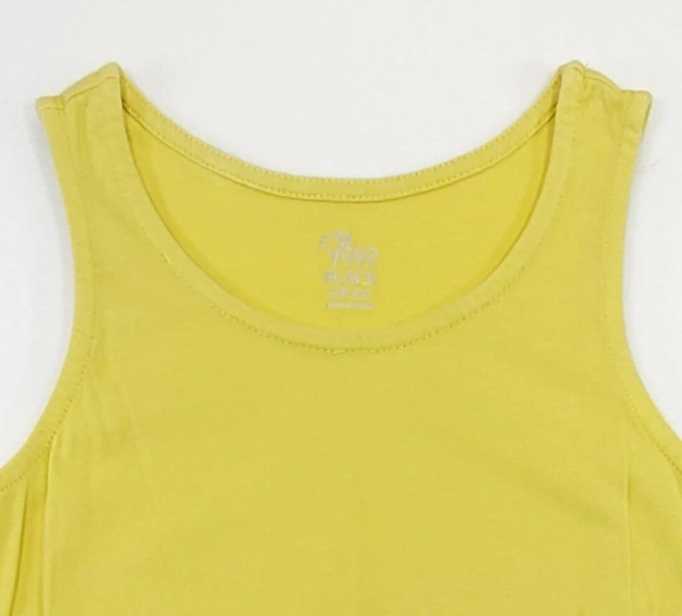 Vestido de sol The Childrens Place sin mangas rosa y amarillo a rayas talla 5/6 usado en excelente estado Foto 3 de 3