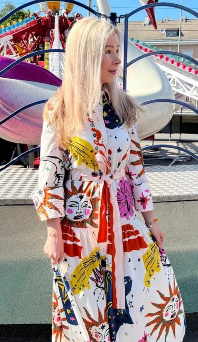 ZARA PRINTED DRESS WITH BELT COLLARED BUTTONED NEW SIZE S ZARA PRINTED DRESS WITH BELT COLLARED BUTTONED NEW SIZE S