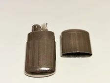 VINTAGE WW2 ERA NOS RARE NICE CHROMED ENGRAVING CIGARETTES BENZIN PETROL LIGHTER