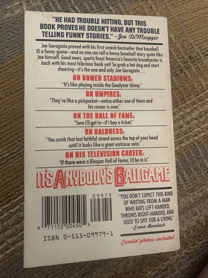 It's Anybody's Ballgame Par Garagiola, Joe: Near Fine