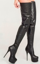 AROLLO Thigh High Boots ANNA2 Special Edition, High Heel, Platform, Rubber Sole