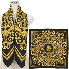 Hermes "LES TUILERIES" Carre 90 Silk 100 Scarf Vintage Rare Cleaned