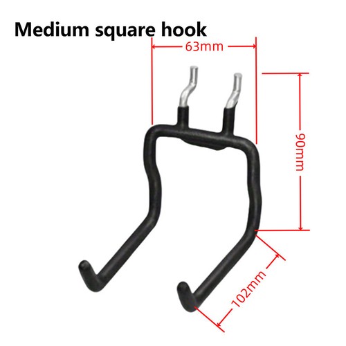 Black Pegboard Hook Power Tool Holder Multi-Function Wall Mount Bracket - Picture 11 of 17