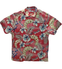 Tommy Bahama T322980 Men's Mahalo Paradise S/S Silk Camp Shirt, Color:Vacation,M