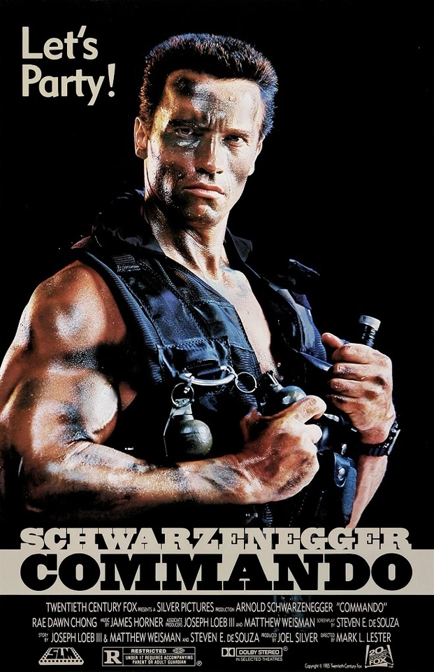 Commando movie poster 11 x 17 inches - Arnold Schwarzenegger poster