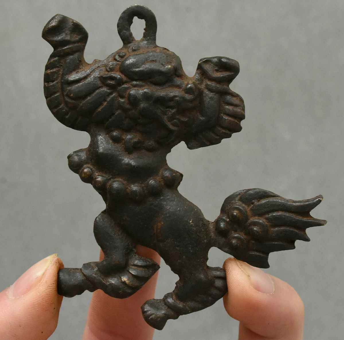 中国古董青铜狗雕像、雕像| eBay
